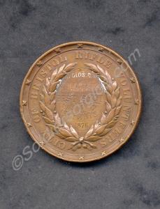 Bronze shooting medal. 'Best Shot' Awarded to Lieu