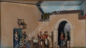 Diorama depicting 'The King, Mr. President', the u