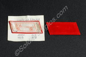Two red Chinese Communist collar flashes.c.1950-19