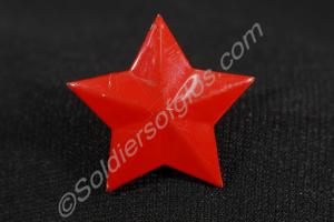 Chinese Communist cap badge- a red star with no pi