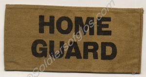 Home Guard arm band. Worn by Major O.T.R. Crawshay