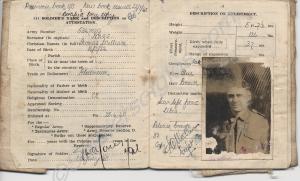 Soldier's Service and Pay Book; certificate of men