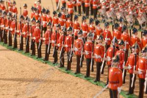 Detail from diorama of 2nd Battalion, The Gloucest