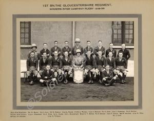 Rugby team.  Winners of Inter Company Rugby 1938-3