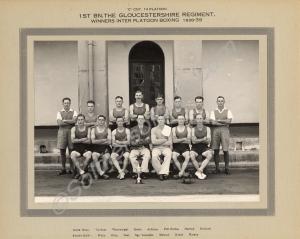 Boxing Team, 14 Platoon, "C" Coy.   Winners Inter