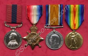 Group of four medals;  Distinguished Conduct Medal