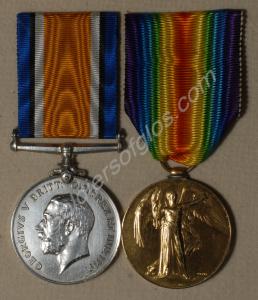 Group of two medals; British War Medal and Allied