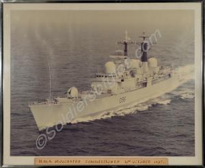 Photograph of the commissioning of H.M.S. Gloucest