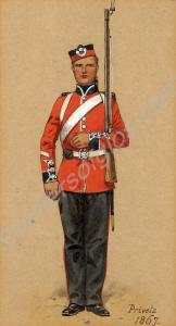 Private.  Royal South Gloucestershire Militia. 186