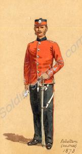 Subaltern, undress uniform.  Royal South Glouceste