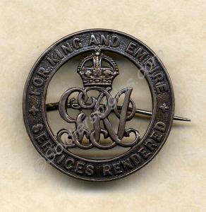 Silver War Badge. Awarded to 265067 Corporal Henry