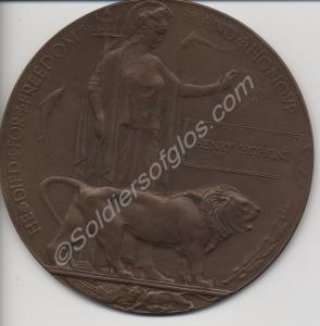 Bronze memorial plaque. Awarded to 2603 Private He