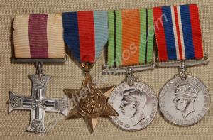 Group of four medals; Military Cross, 1939-1945 St