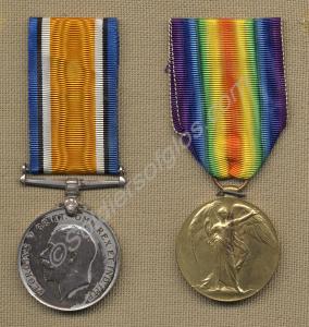 Group of two medals; British War Medal and Allied