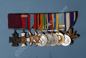 Group of ten medals; Victoria Cross, Distinguished