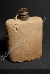 Wooden water bottle by S.W. Silver & Co., Cornhill