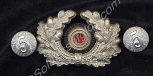 German officer's cap badge and buttons. Found in G