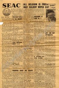 Newspaper from the South East Asia Command. 30th O