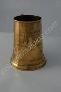 Silver tankard. Engraved with the inscription 'W.O