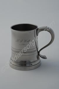 Silver tankard, engraved with the inscription 'H.J