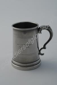 Silver tankard, engraved with the inscription 'W.O