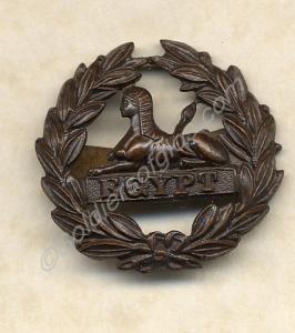 Large bronze back badge of the Gloucestershire Reg