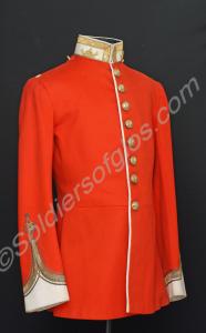Officer's full dress scarlet tunic with white faci