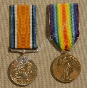 Group of two medals; British War Medal and Allied