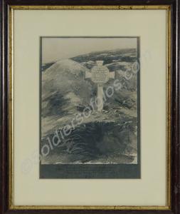 Framed copy of The Winterbotham Battlefield Cross,