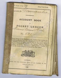 Account Book and Pocket Ledger.  5054 Private W. H