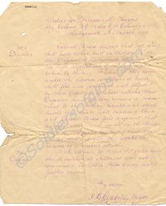 Orders for Divisional Troops By Colonel W.G. Knox,