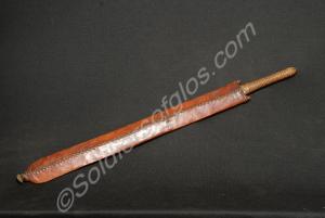 Kenyan Simi machete and sheath. 1955-1956. Blade 2