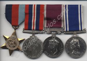 Group of four medals;  1939-1945 Star, 1939-1945 W