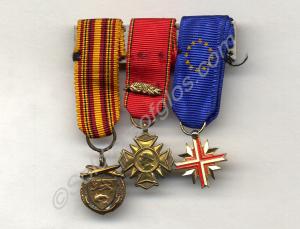 Group of three miniature medals; Dunkerque 1940 Me