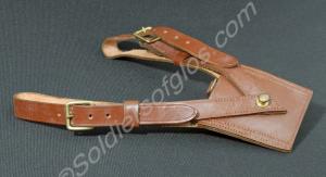Two leather sword frogs. Property of Lieutenant-Co