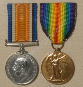 Group of two medals; British War Medal and Allied