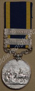 The Punjab Medal with clasps for Goojerat and Chil
