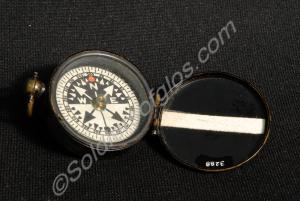 Prismatic compass, engraved 'F  Co. 6th Gloster Re