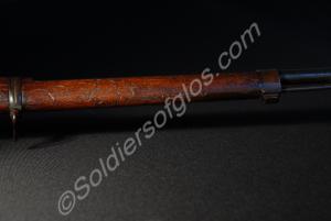 Detail of stock near muzzle, right hand side. Maus