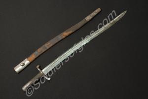 French Sword Bayonet (1854, Artillery), with frog