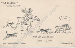 61st (South Midland) Division 1916 Christmas card.