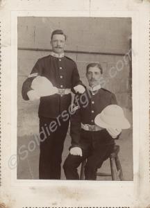 Double portrait, Corporal J.T. Tuttiet on left.  2