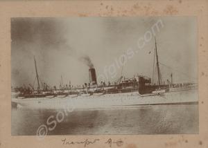Troopship.  HMT Rewa.