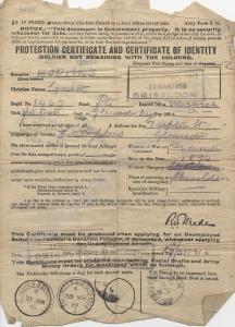 Protection Certificate and Certificate of Identity