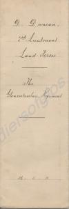 Commission document to 2nd Lieutenant Donald Dunca