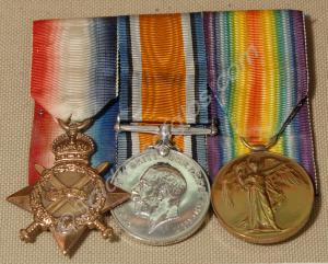 Group of three medals;  1914-1915 Star, British Wa