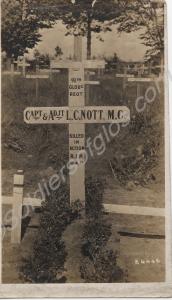 Grave of Captain Louis Cameron Nott. 1/6th Battali