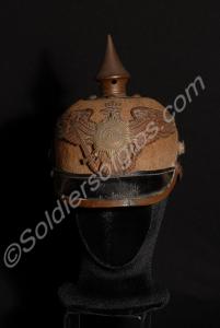 German 'Pickelhaube'  with felt crown. 10th Pionee