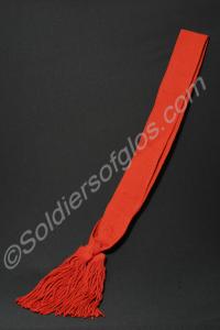 Sergeant's scarlet sash. Company Sergeant Major W.