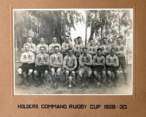Rugby team. Holders of the Command Rugby Cup. 1st